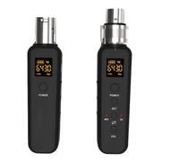 Cpolebev Uhf Wireless Microphone Converter Xlr Transmitter Receiver for Microphone Guitar Transmitter Receiver Adapter 640-690Mhz
