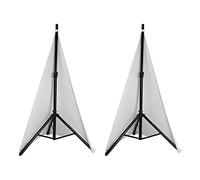 Cpolebev Universal Dj Light Speaker Stand Cover Double Sided Tripod Stand Skirt Scrim Cover Stretchable Material,2Pcs