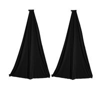 Cpolebev Universal Dj Light Speaker Stand Skirt Tripod Scrim Cover with Stretchable Polyester Material, 2 Pcs