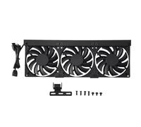 Cpolebev Universal GPU Cooling Fan 3X90mm ARGB Sync Lighting 5V Addressable RGB Silent Chassis PCI Graphics Card Cooler Fan
