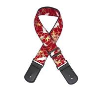 Cpolebev Universal Personalized Guitar Straps - Electric Guitar Straps, Folk Guitar Straps, Red