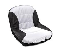 Cpolebev Universal Riding Lawn Mower Tractor Seats Cover Padded Comfort Pad Storage Pouch Lawn Mower Parts Accessories Black+Gray