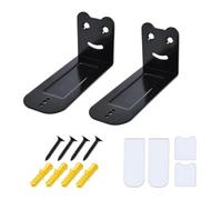 Cpolebev Universal Type 4.72 Inch Sound Bar Wall Mount Bracket Kit for Most of Soundbars Wall Mount Shelf Mounting Brackets