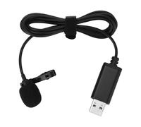 Cpolebev Universal USB Microphone Lavalier Microphone Clip-on Computer Mic Plug and Play Omnidirectional Mic