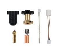 Cpolebev Updated Hotend KIT for K1 HOTEND for K1/K1 MAX Ceramic Heating Block Kit Extruder for K1 3D Printer Accessories Ceramic Heating Block Silicone+Metal