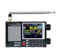 Cpolebev Upgrade DP-666 TEF6686 Radio High Sensitivity Full Band Receiver with Antenna Black
