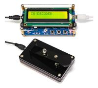Cpolebev Upgraded CW Morse Code Decoder Finished +Case+Button Kit with Digital LCD CW Trainer Morse Code Decoder Kit