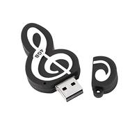 Cpolebev USB 2.0 Stick Cute Cartoon Memory Stick Music Notes Symbol USB 2.0 Memory External USB Flash Drive Memory Stick 4GB