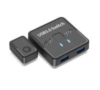 Cpolebev USB 3.0 Printer Sharer Switch USB 3.0 Bidirectional Switcher USB 2-In-1 Printer Sharer Udisk Mouse Keyboard Hard Disk External Controller Keyboard Mouse USB Disk