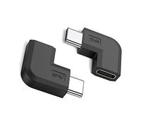 Cpolebev USB 3.1 Type C Adapter Male to Female Converter 90 Degree Right Angle for Smart Phone Portable Connector