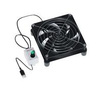 Cpolebev USB 5V Cooling Fan Strong Wind Power Fast Cooling 120mm Cooling Fan for Router PC Cooler TV Box with Mesh Cover 1 Fan