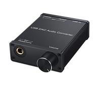 Cpolebev USB Audio Converter Adapter with Headphone Amplifier USB to Coaxial S/PDIF Digital to Analog 6.35mm Audio Sound Card