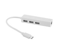 Cpolebev USB-C USB 3.1 Type C To USB RJ45 Ethernet Lan Adapter Hub Cable for PC
