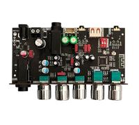 Cpolebev USB Decode Board Microphone Front Stage Board Front Effect Microphone Singing with Bluetooth USB Decode Board (B)