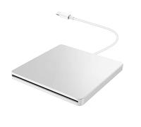 Cpolebev USB External CD/DVD Drive Type C Portable Drive-Free CD Players for Laptop PC,Silver