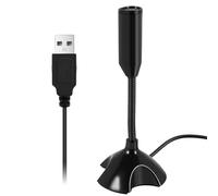 Cpolebev USB Microphone Web Flexible Noise Canceling Mic For PC Computer Laptop Stand