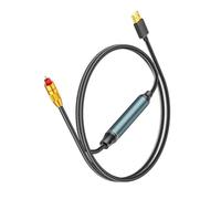 Cpolebev USB to Optical SPDIF Converter Analog to Digital Sound Adapter for Enhances Sound Optical Cable for HDTV Gaming Consoles