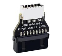 Cpolebev USB3.0 19Pin/20Pin to TYPE-E Converter Adapter Chassis Front Panel TYPE C Plug-in Port for Computer Motherboard Easy Install