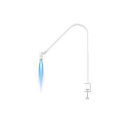 Cpolebev UV Lash Lamp 6W Eyelash Extension & Nail Dryer 360° Flexible Gooseneck UV Glue Curing Light for Salon Use B