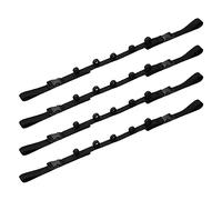 Cpolebev Vehicle Fishing Rod Holder Nylon Strap Adjustable Car Roof Belt Fishing Pole Rack Heavy Duty for Cars, Wagons, 4 Pcs