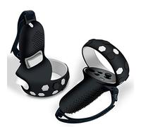 Cpolebev VR Handle Silicone Protective Cover for Controller Grips Strap for VR Accesories(Black)