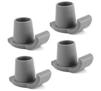 Cpolebev Walker Ski Glides, 4 Pieces Heavy Duty Walker Glides Walker Feet Spare Parts Accessories Walker Glide Skis for 1 1/8 Inch Tubes Tool