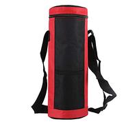Cpolebev Water Bottle Cooler Tote Bag Universal Water Bottle Pouch High Capacity Insulated Cooler Bag Outdoor Camping Hiking,Red