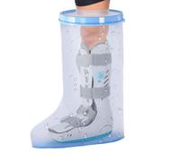 Cpolebev Waterproof Extra Wide Leg Cast Cover for Shower with Non-Slip Bottom for Leg Cast Protector for Leg Surgery Wounds
