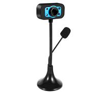 Cpolebev Web Camera USB High Definition Webcam 4 Led Web Cam with MIC Desktop for Skype Computer PC Laptop