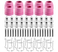 Cpolebev Weld SG-55-60 WSD-60 Plasma Cutter Torch Consumables Kit Tips 40/50 / 60 Amp (60 Pcs)