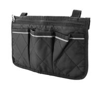 Cpolebev Wheelchair Side Bag for Back Wheelchair Storage Bag Pouch Fits Most Bed Rail Scooters Walker Power & Manual Electric Wheelchair