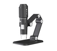 Cpolebev Wifi Digital Microscope 50X-1600X HD Electronic Microscopes with Adjustable Stand 8LED for Android/IOS for Repair