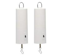 Cpolebev Wind Spinner Motor Battery Operated for Hanging Display Yard White Wind Spinners Outdoor Sculptures 2 Pack