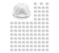 Cpolebev Wire Storage Connectors, 100 Pcs C-C Grid Connectors Clips Modular Storage Squares Interlocking Buckle