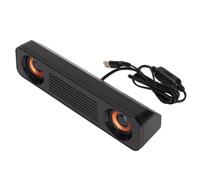 Cpolebev Wired Speaker 3.5mm Plug HiFi Stereo Subwoofer USB Powered Portable Desktop Long Speaker for TV Computer Laptop