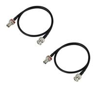 Cpolebev Wireless Microphone Antenna Extension Cable 2ft with BNC Connector, 2-Pack for Rack Mount Systems