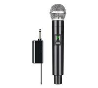 Cpolebev Wireless Microphone Professional UHF Recording Karaoke Handheld 1 Channel Lithium Battery for Stage Church School