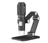 Cpolebev Wireless Microscope,WiFi USB Digital Handheld Microscope, 50 to 1600x Wireless Magnification 8 LED with Metal Stand