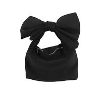 Cpolebev Women Handbags Bowknot Clutches Bag Ladies Evening Clutches Handbag Shoulder Bag(Black)