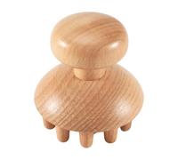 Cpolebev Wood Mushroom Shape Therapy Massage Tool Massager Anti Cellulite Fascia Massage Roller for Full Body Muscle Pain Relief