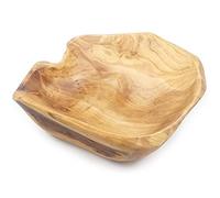 Cpolebev Wooden Fruit Salad Serving Bowl Hand-Carved Root Bowls Living Room Real Wood Candy Bowl 20-24cm