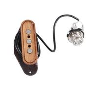 Cpolebev Wooden Hole Dia 6.35mm 3 String Guitar Pickup,Electric Guitar Pickup Guitar Replacement Parts Accessories