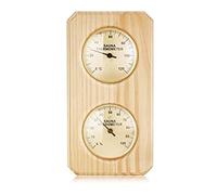 Cpolebev Wooden Sauna Thermometer and Hygrometer 2 in 1 Humidity Temperature Measurement for Home Family Hotel Sauna Room
