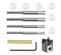 Cpolebev Woodworking Pen Barrel Trimmer Kit, Trimmer Set, Trimming System with Carbon Steel Cutter Shafts, for Pen Kit Preparation
