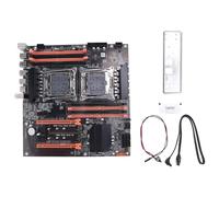 Cpolebev X99 Dual CPU Motherboard+ Cable+Switch Cable+Baffle+Thermal Grease LGA 2011 DDR4 Support 2011-V3 CPU Motherboard