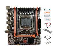 Cpolebev X99E Motherboard+E5 2666 V3 CPU+Thermal Grease Support 4XDDR4 RECC RAM PCIEX16 NVMe Gigabit LAN Card Desktop Motherboard