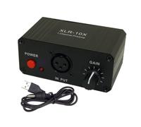 Cpolebev XLR-10X 1 Channel XLR Interface Balanced Audio Amplifier NE5532 Dynamic Mic Microphone Preamplifier