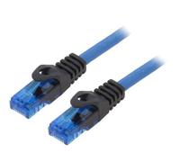 CPP005 Patch cord U/UTP 6a wire Cu blue 5m 24AWG radiation retardant LOGILINK
