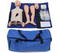 CPR First Aid Training Mannequin with Chest Compression for Children Rescue Simulation, Airway Obstruction Practice Dummy for Teaching Cardiopulmonary Resuscitation