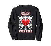 CPR Funny First Responder Nurse Emergency Heart Sweatshirt